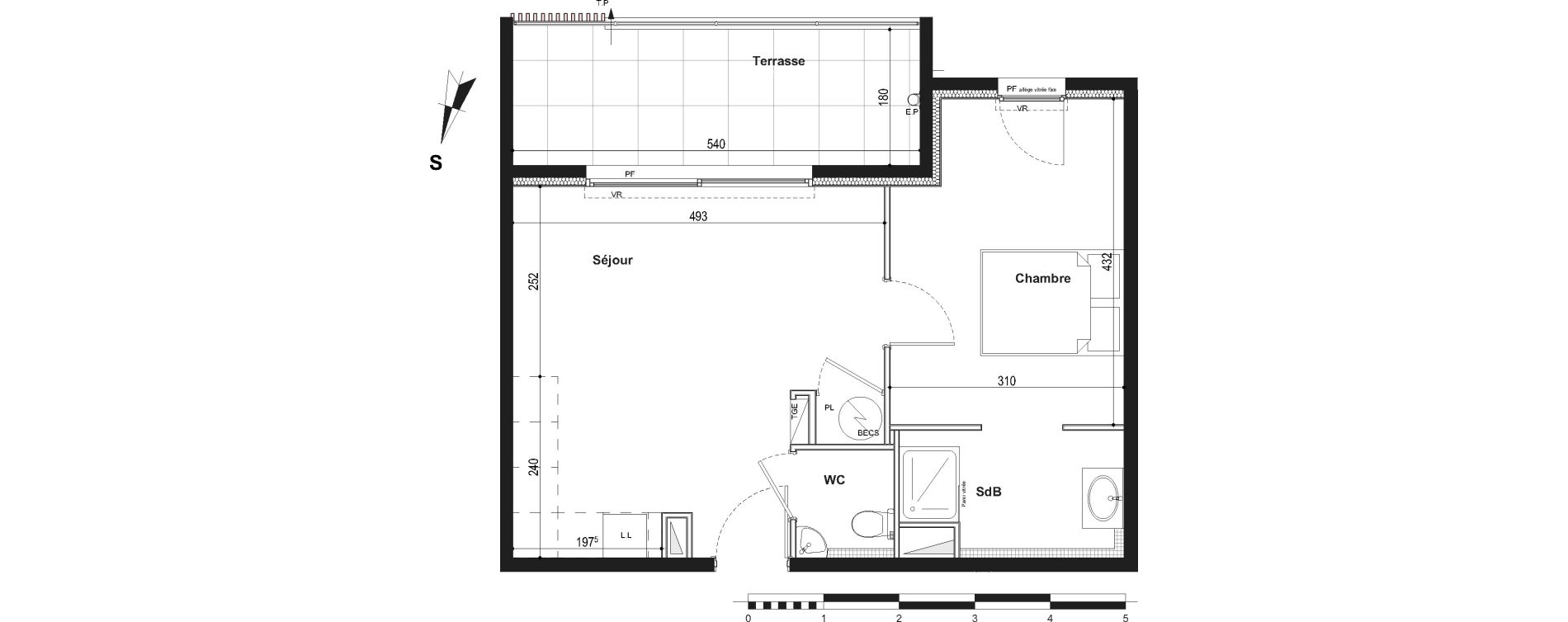 Appartement T2 de 40,99 m2 &agrave; Fr&eacute;jus Plage