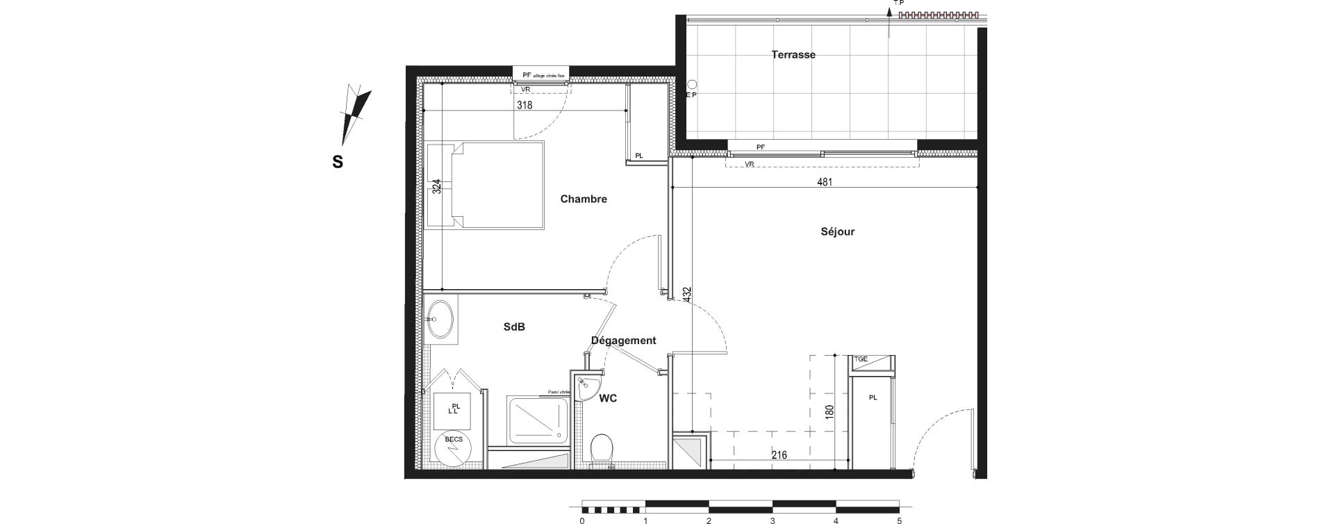 Appartement T2 de 45,20 m2 &agrave; Fr&eacute;jus Plage