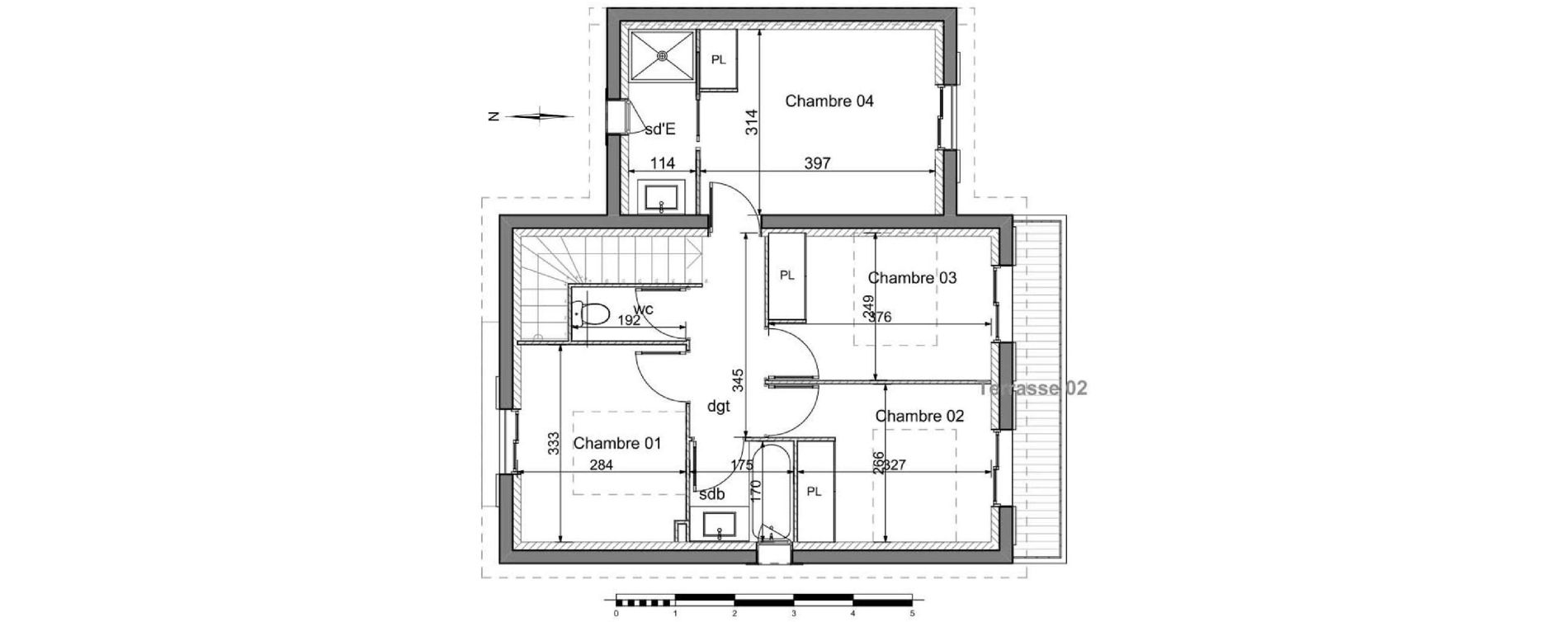 Villa T5 de 93,79 m2 &agrave; Gassin Centre