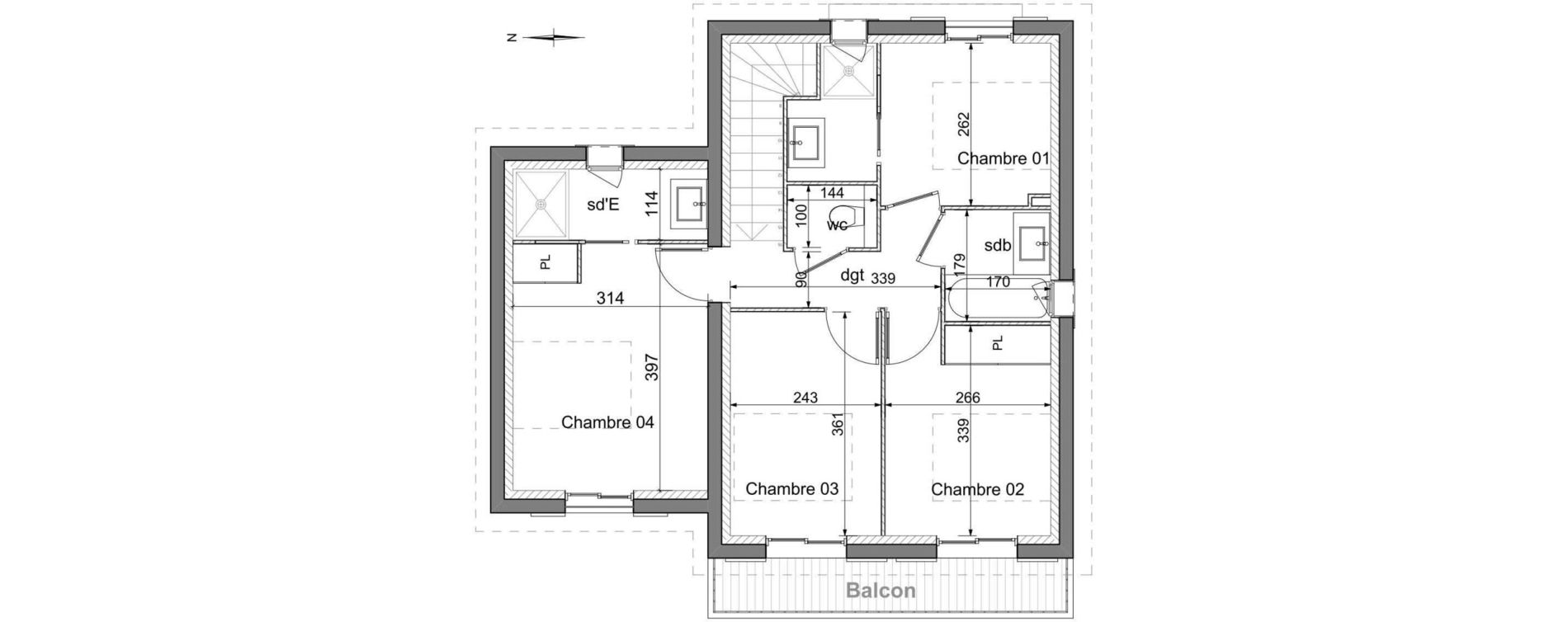 Appartement T5 de 89,18 m2 &agrave; Gassin Centre