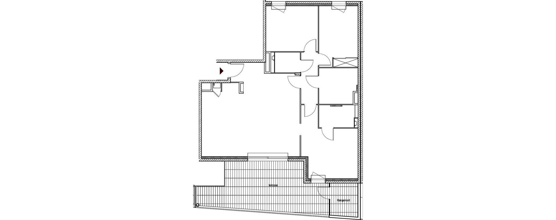 Appartement T4 de 96,14 m2 &agrave; Hy&egrave;res Centre