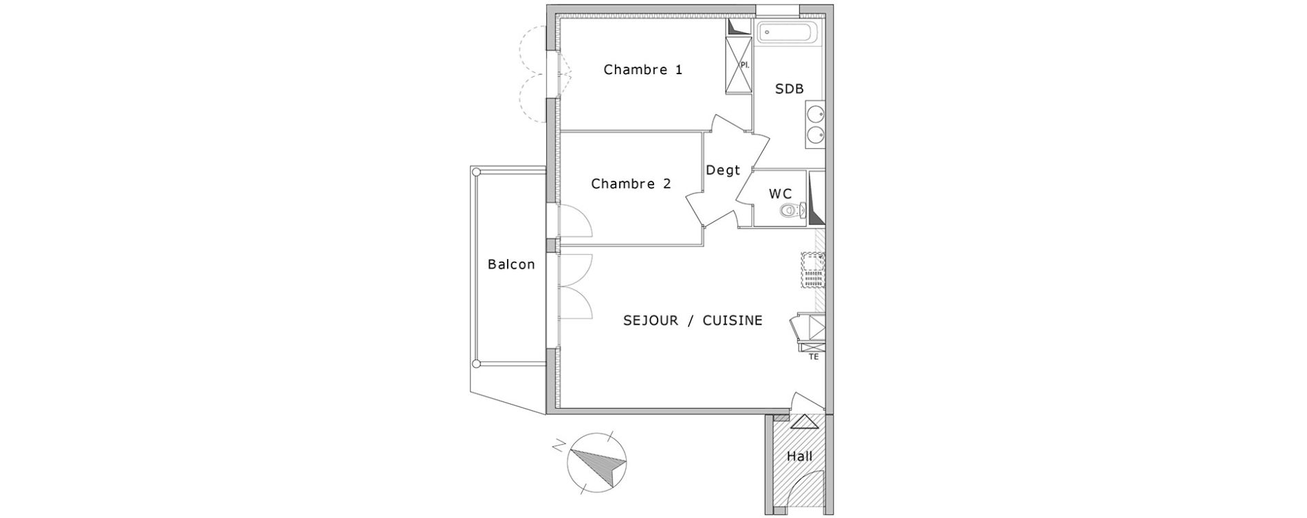 Appartement T3 de 65,55 m2 &agrave; La Crau Centre