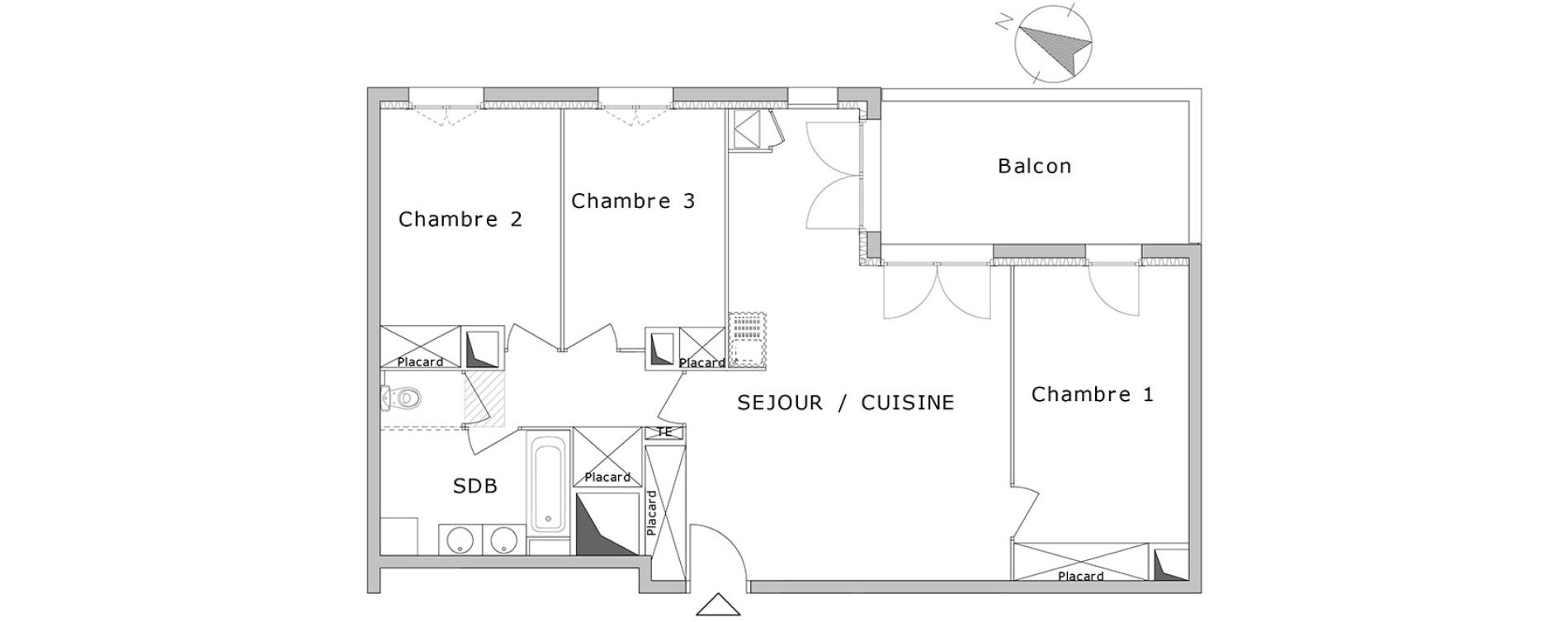 Appartement T4 de 78,44 m2 &agrave; La Crau Centre