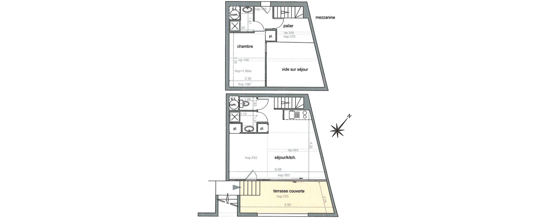 Duplex T2 de 36,08 m2 &agrave; La Croix-Valmer Centre