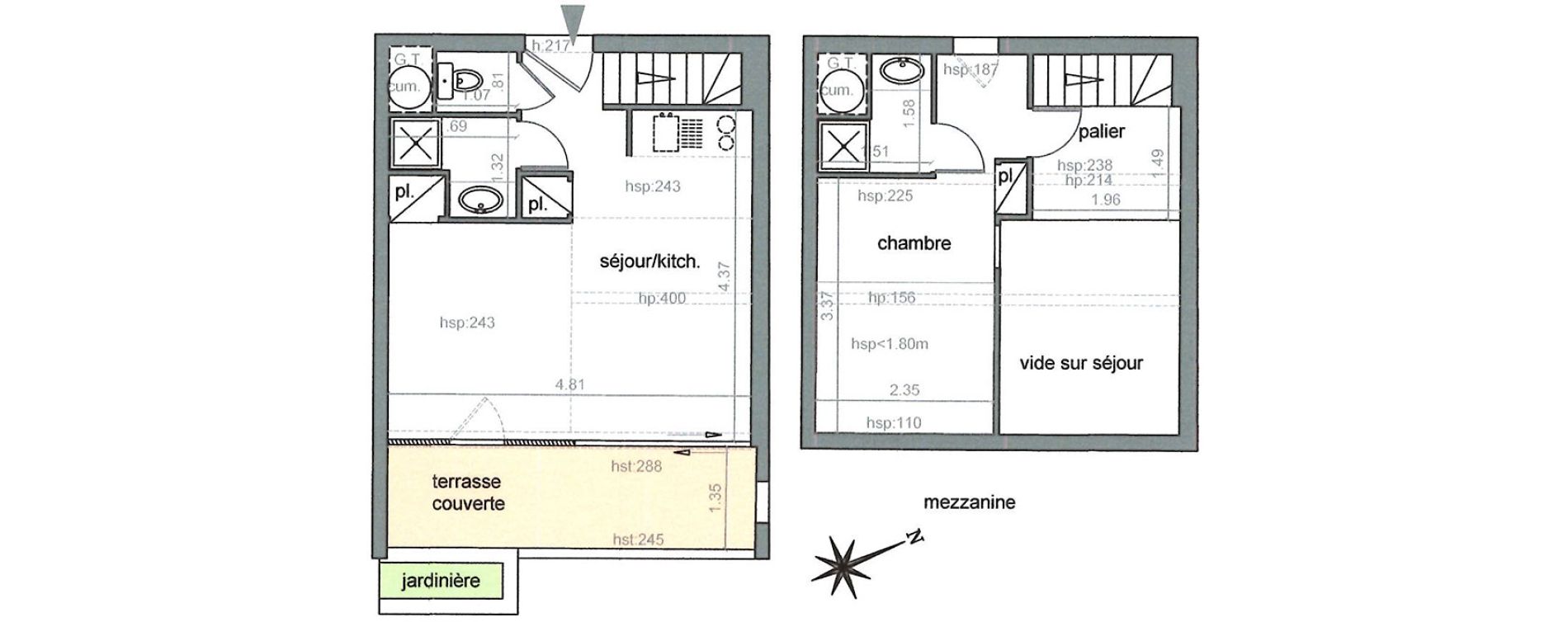 Duplex T2 de 32,17 m2 &agrave; La Croix-Valmer Centre