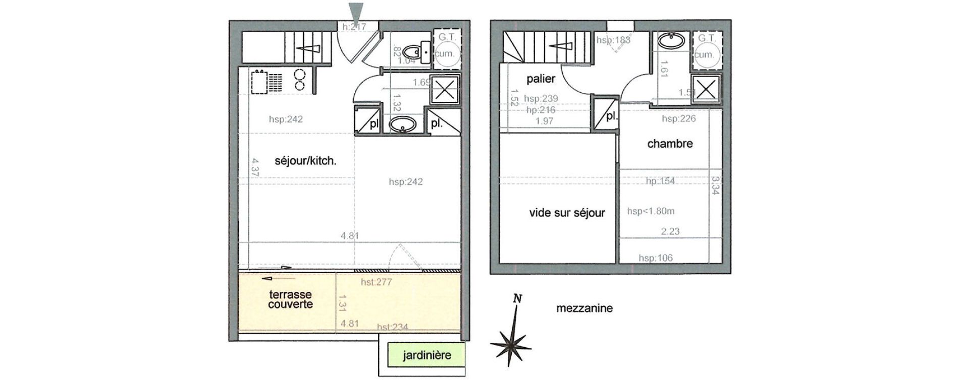 Duplex T2 de 32,02 m2 &agrave; La Croix-Valmer Centre