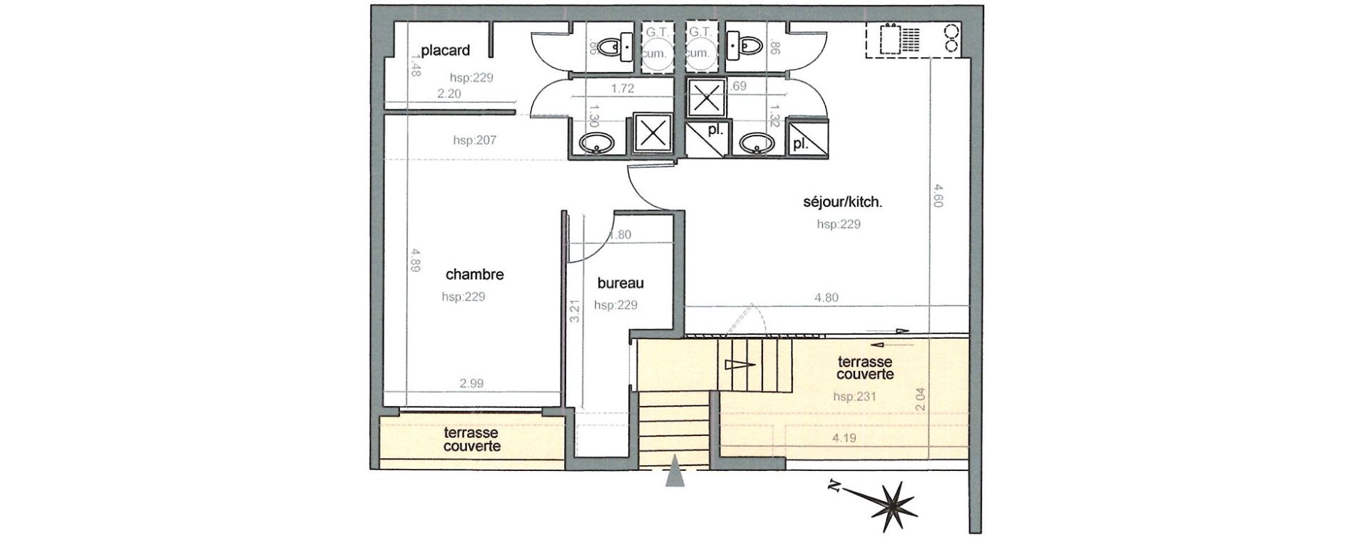 Appartement T2 de 53,62 m2 &agrave; La Croix-Valmer Centre