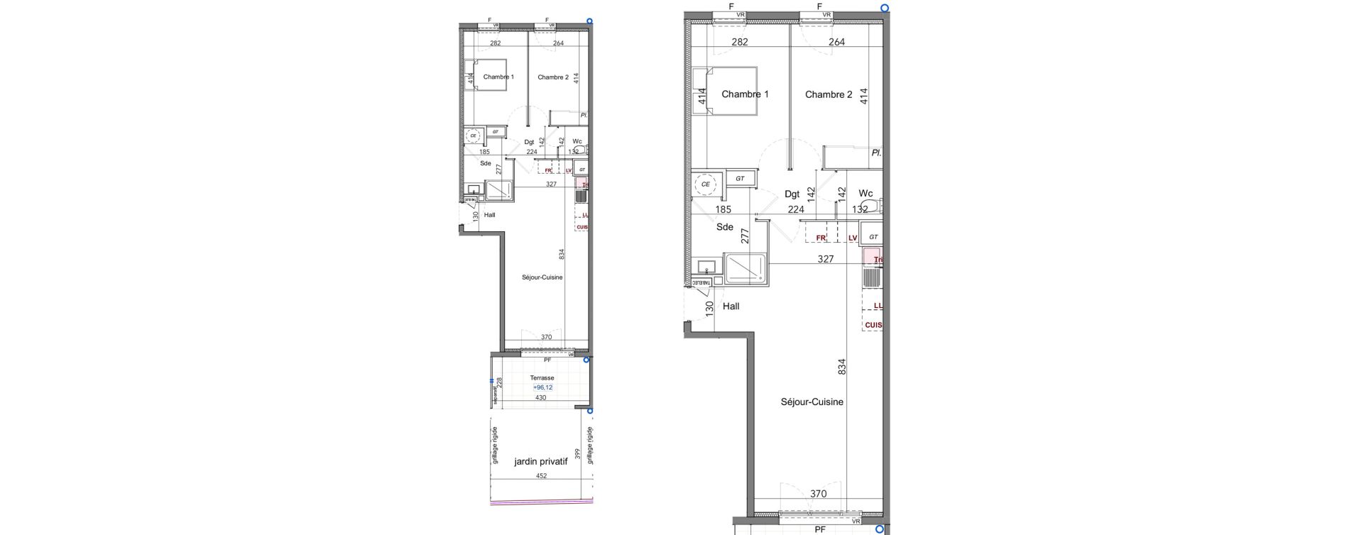 Appartement T3 de 65,32 m2 &agrave; La Farl&egrave;de Centre