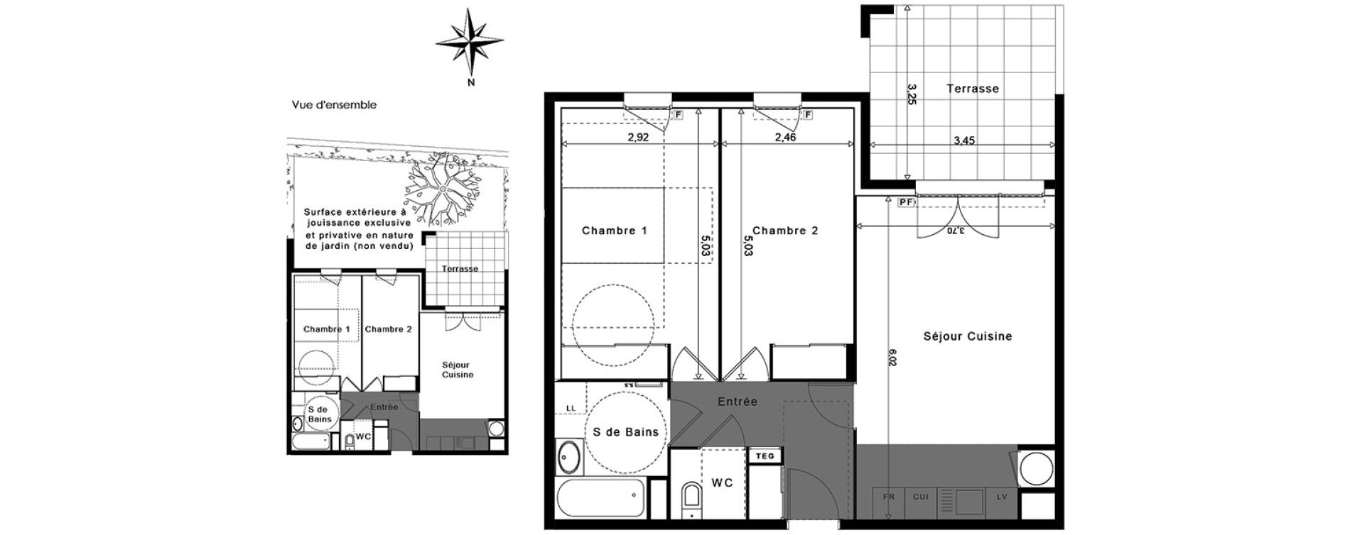 Appartement T3 de 62,28 m2 &agrave; La Garde Centre