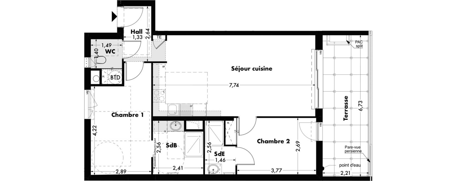 Appartement T3 de 68,90 m2 &agrave; La Londe-Les-Maures Le village