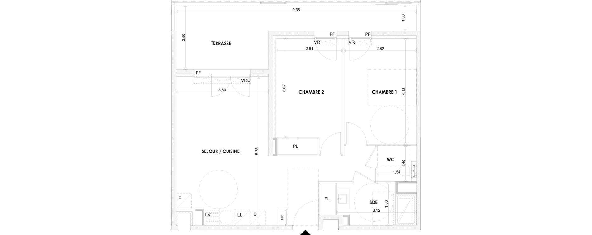 Appartement T3 de 58,86 m2 &agrave; La Seyne-Sur-Mer Centre