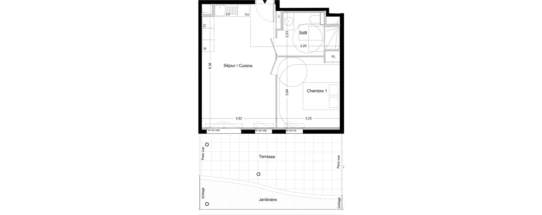 Appartement T2 de 41,90 m2 &agrave; La Seyne-Sur-Mer Centre