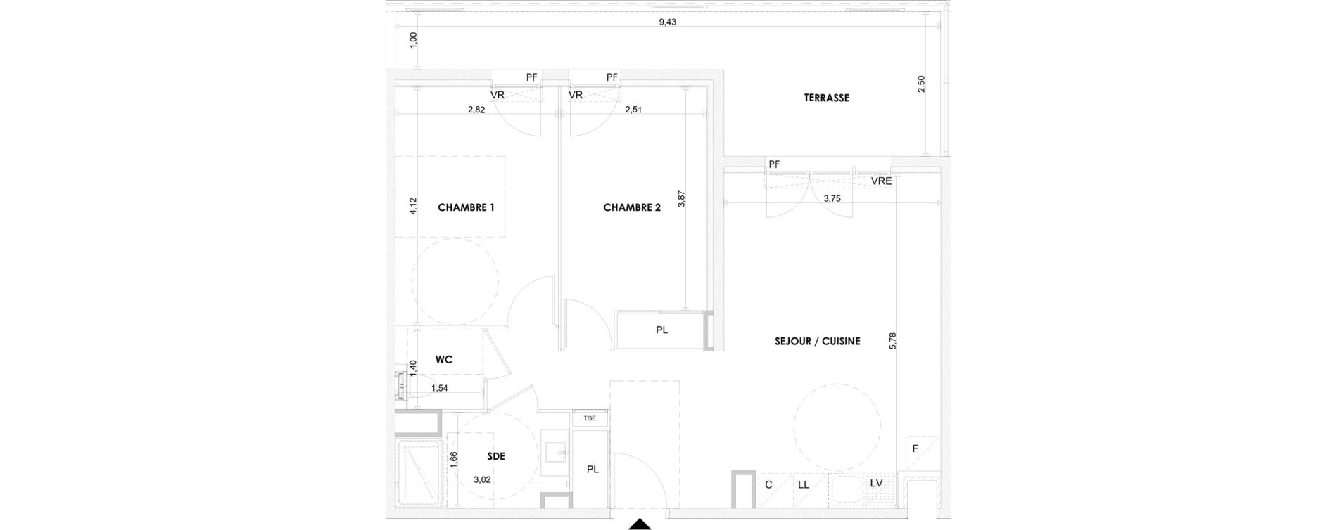 Appartement T3 de 59,30 m2 &agrave; La Seyne-Sur-Mer Centre