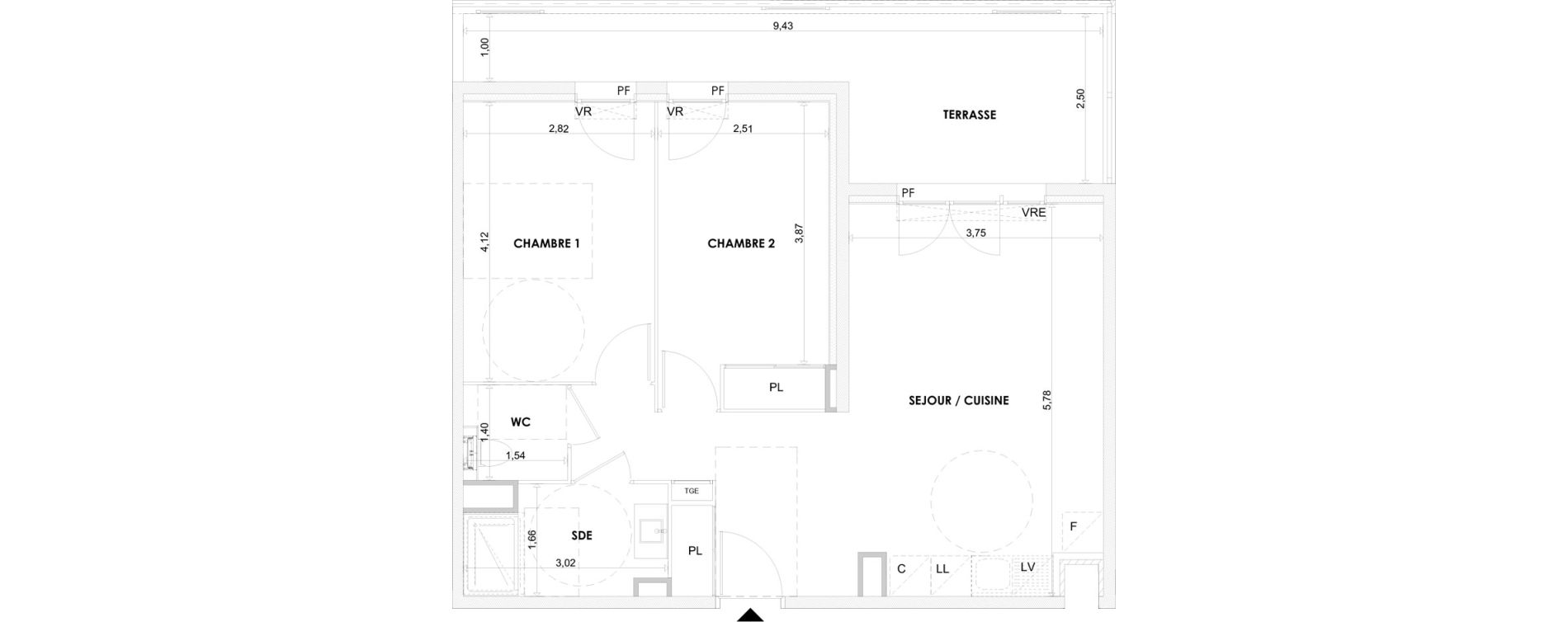 Appartement T3 de 59,30 m2 &agrave; La Seyne-Sur-Mer Centre