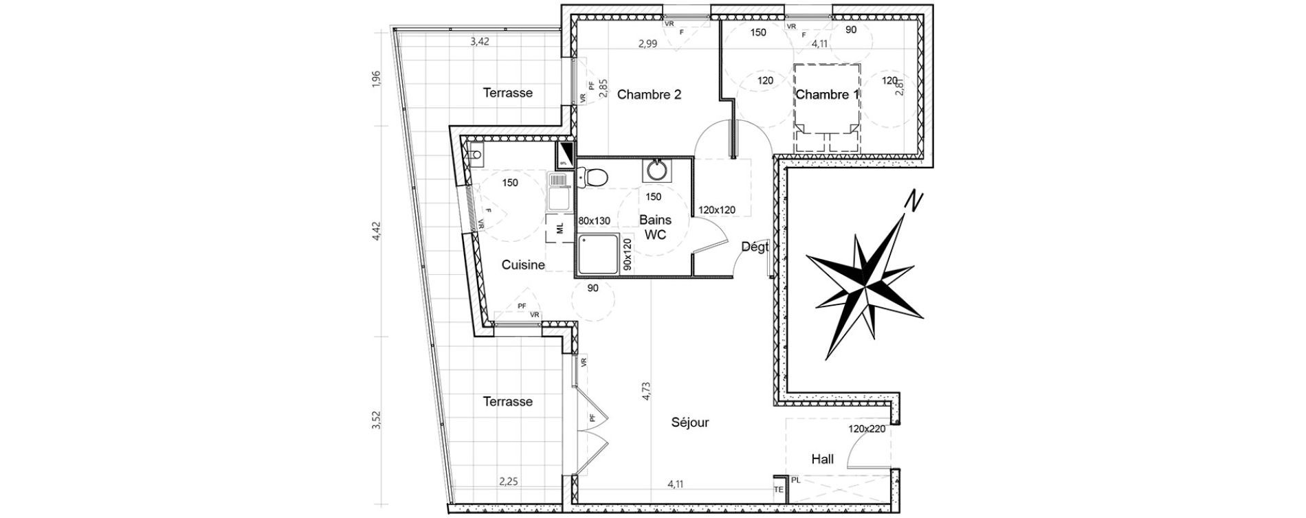 Appartement T3 de 62,23 m2 &agrave; La Seyne-Sur-Mer Centre