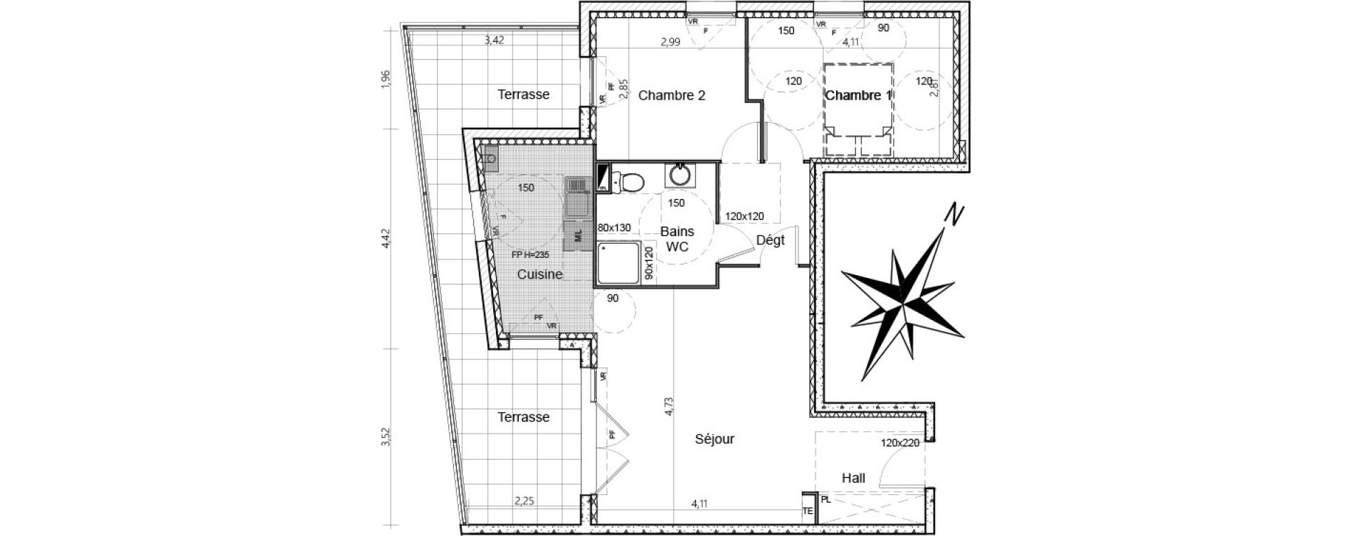 Appartement T3 de 63,28 m2 &agrave; La Seyne-Sur-Mer Centre