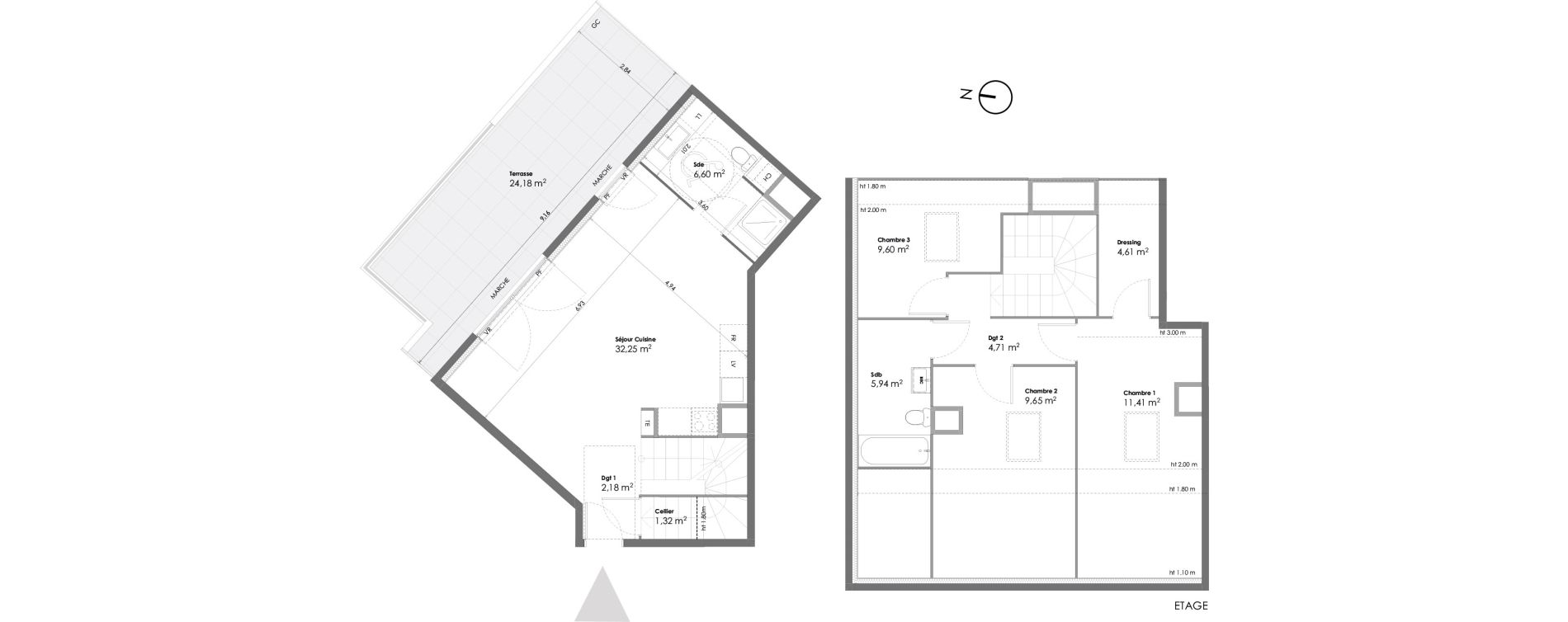 Duplex T4 de 88,27 m2 &agrave; La Seyne-Sur-Mer Daniel