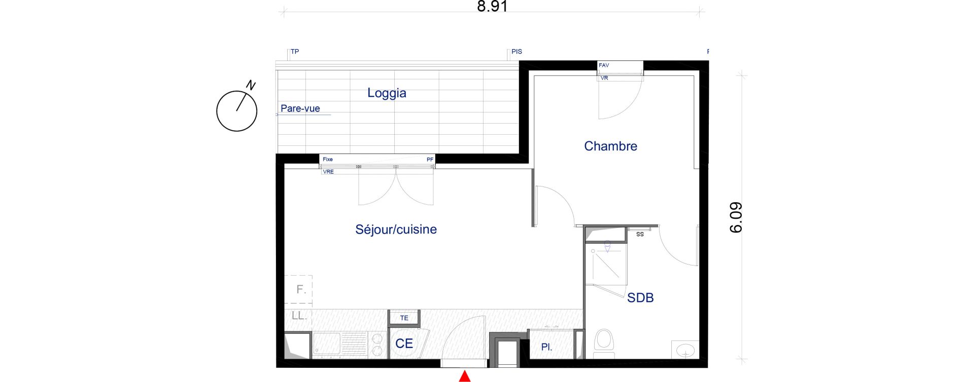 Appartement T2 de 41,67 m2 &agrave; La Seyne-Sur-Mer La seyne sur mer centre