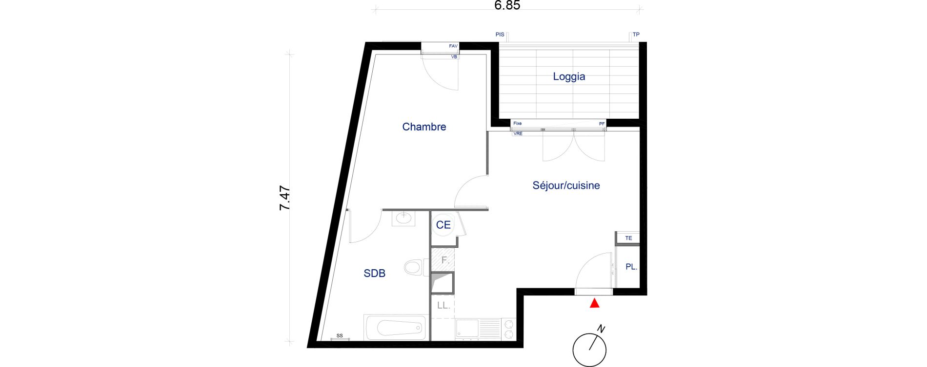 Appartement T2 de 43,09 m2 &agrave; La Seyne-Sur-Mer La seyne sur mer centre