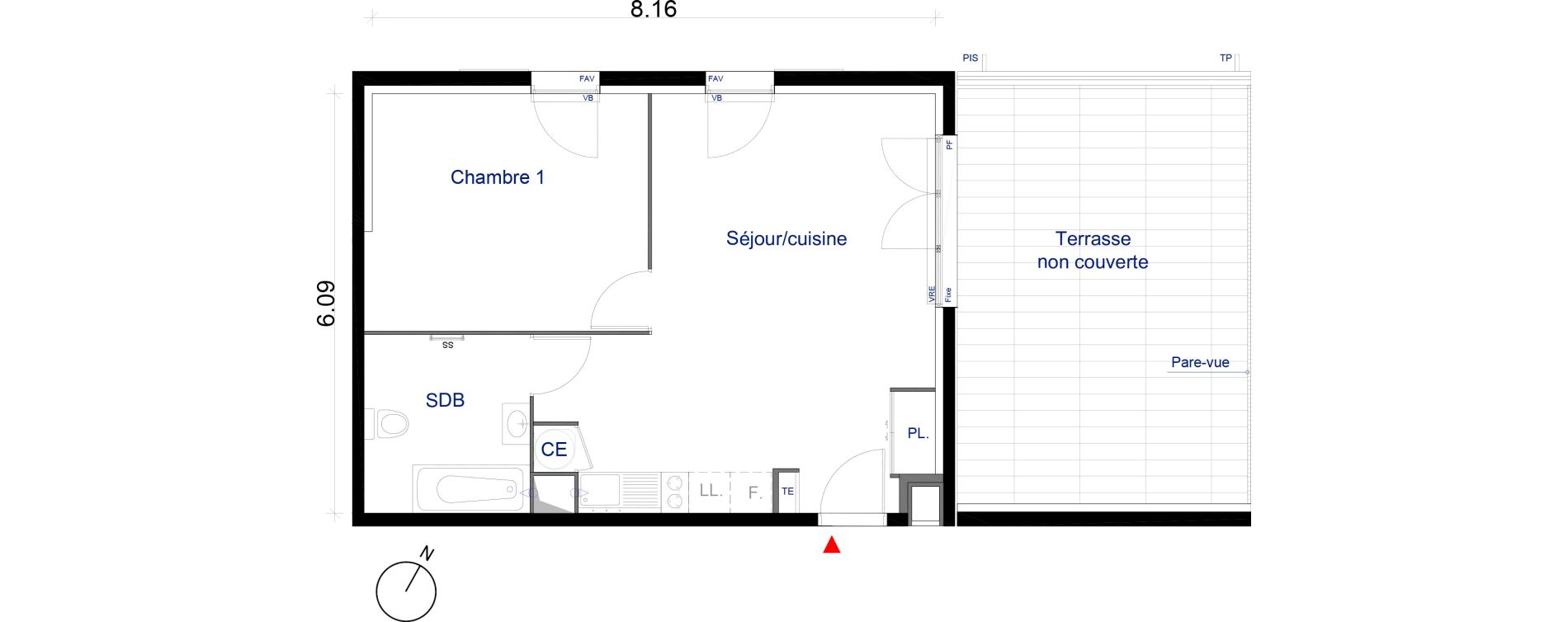 Appartement T2 de 48,67 m2 &agrave; La Seyne-Sur-Mer La seyne sur mer centre