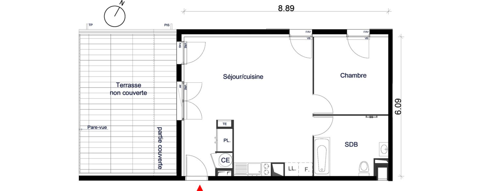 Appartement T2 de 52,16 m2 &agrave; La Seyne-Sur-Mer La seyne sur mer centre