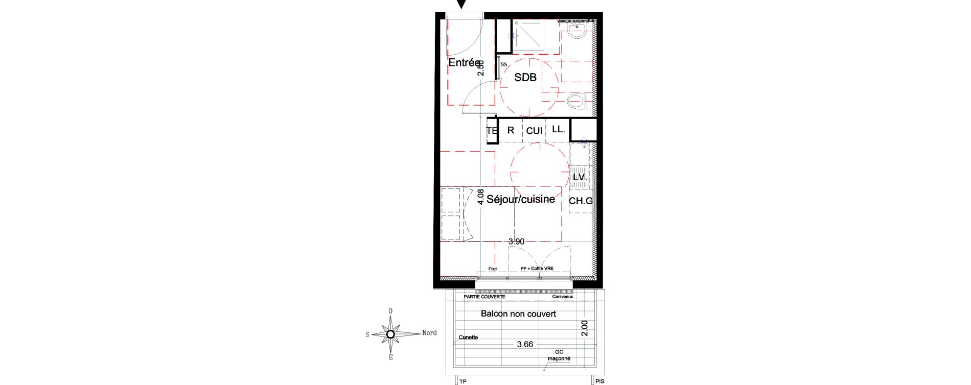 Appartement T1 de 24,56 m2 &agrave; La Seyne-Sur-Mer Centre