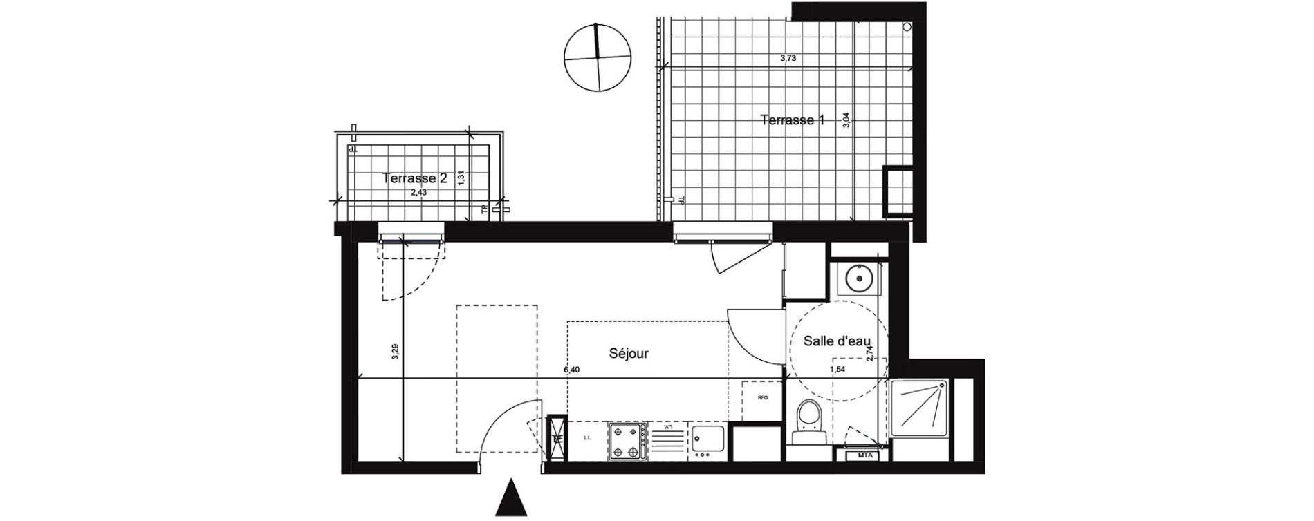 Appartement T1 de 25,86 m2 &agrave; La Seyne-Sur-Mer Centre