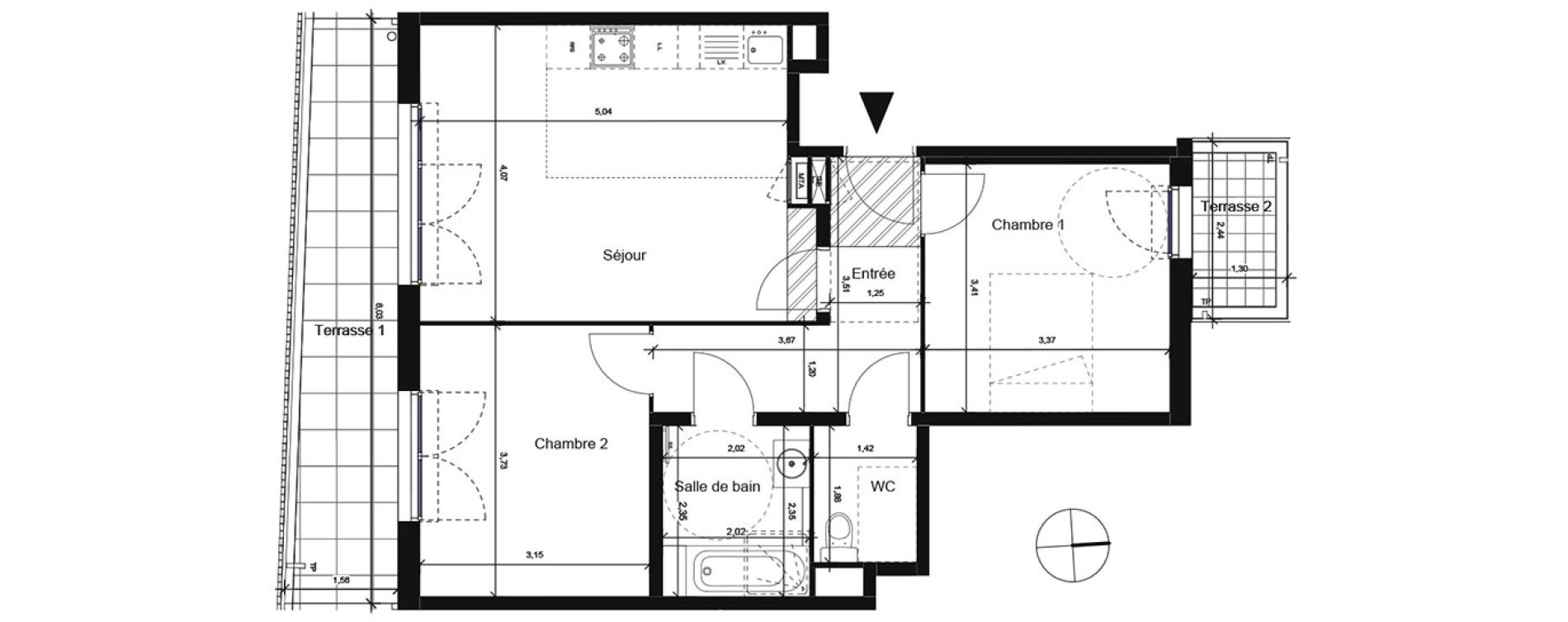 Appartement T3 de 59,08 m2 &agrave; La Seyne-Sur-Mer Centre