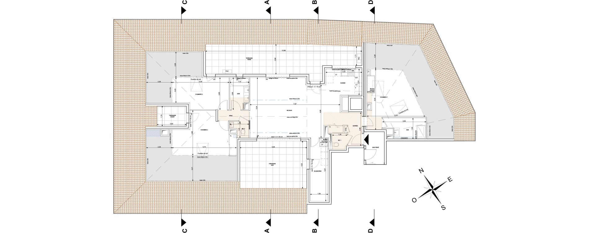 Appartement T4 de 125,10 m2 au Lavandou Centre