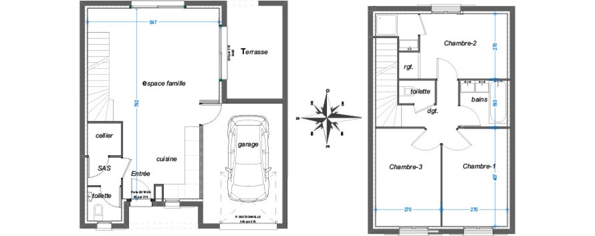 Maison T4 de 80,20 m2 au Revest-Les-Eaux Centre