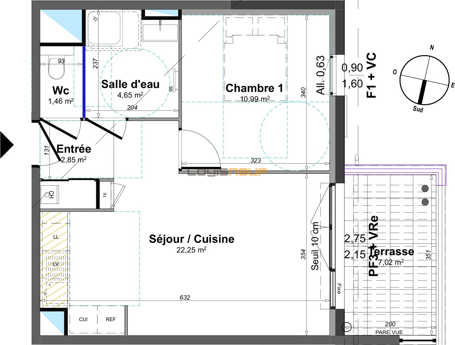 Appartement à Louer à La Muscatelle Lorgues