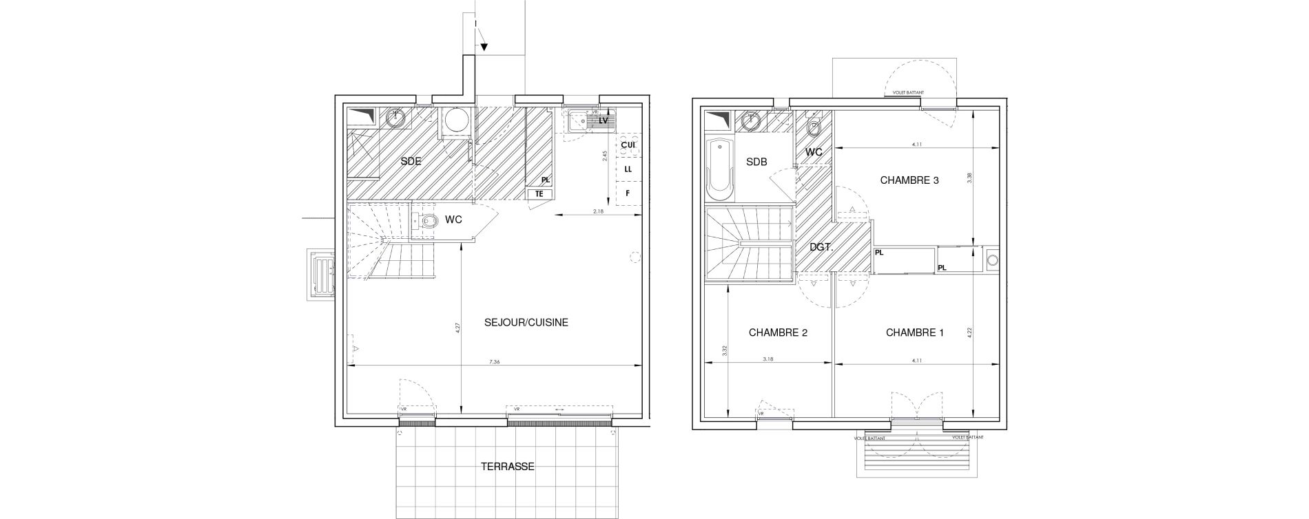 Maison T4 de 101,14 m2 &agrave; Ollioules Centre
