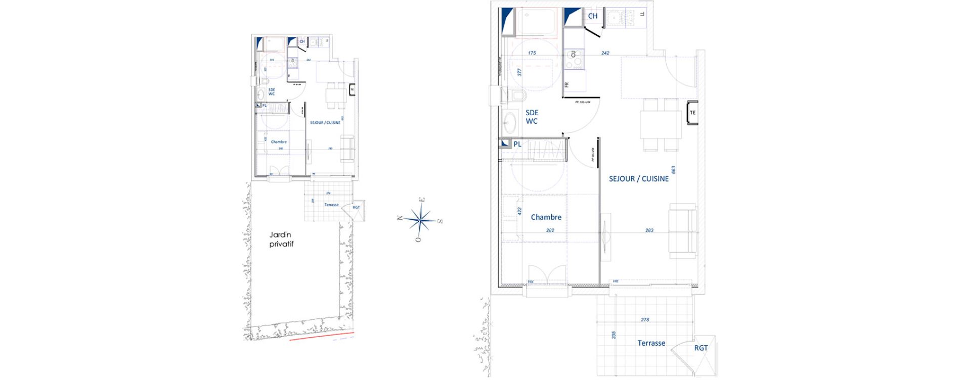 Appartement T2 de 42,25 m2 à Ollioules Centre