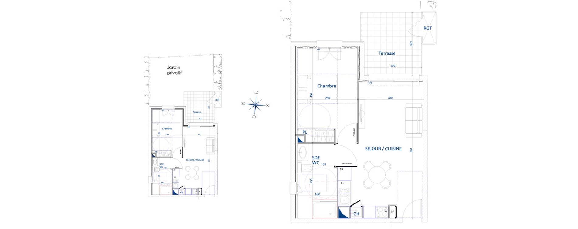 Appartement T2 de 42,10 m2 &agrave; Ollioules Centre