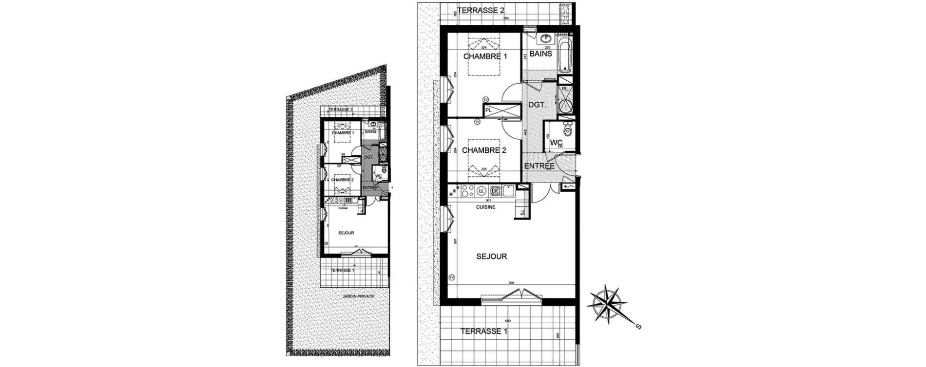 Appartement T3 de 63,86 m2 &agrave; Puget-Sur-Argens Centre