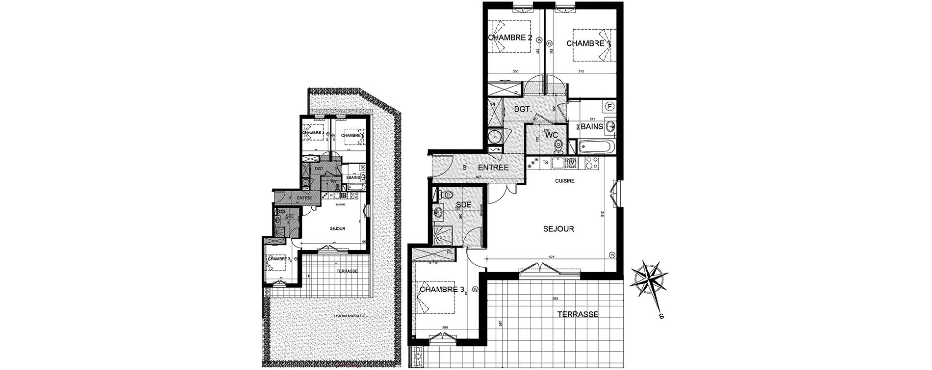 Appartement T4 de 84,70 m2 &agrave; Puget-Sur-Argens Centre