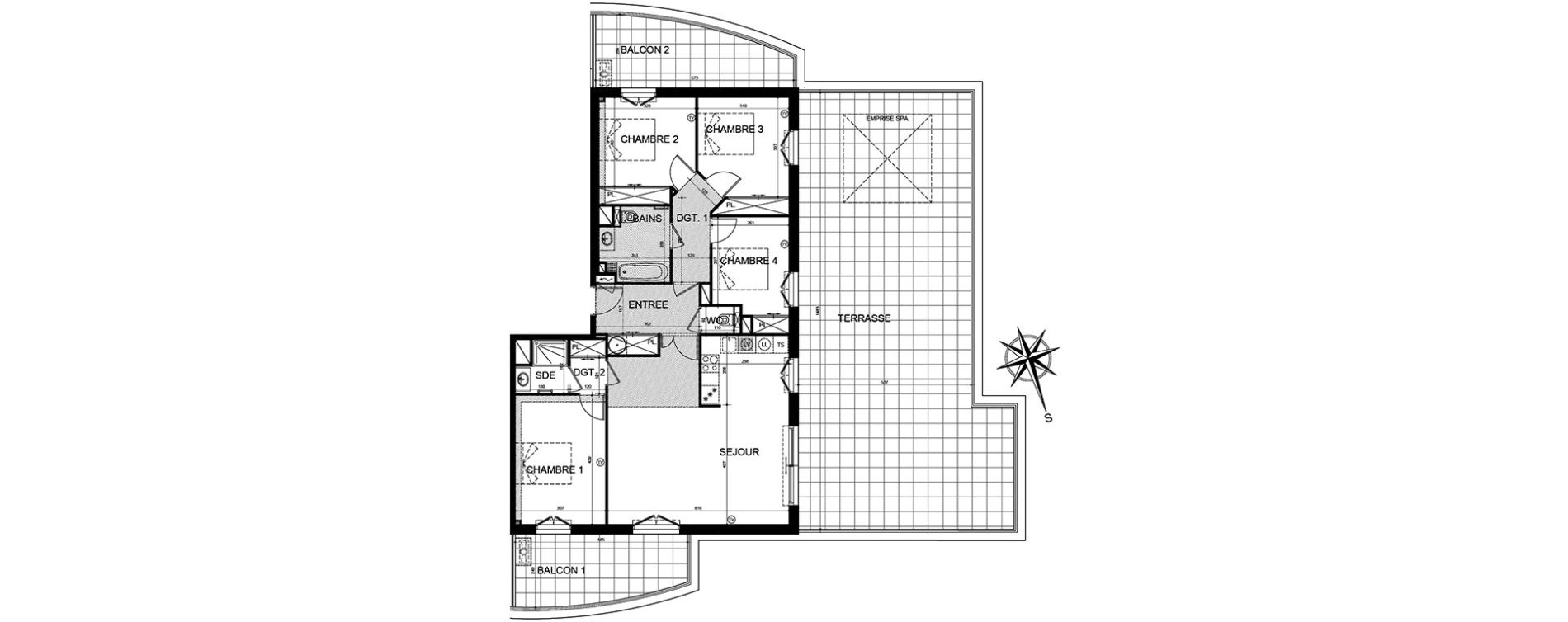 Appartement T5 de 106,34 m2 &agrave; Puget-Sur-Argens Centre