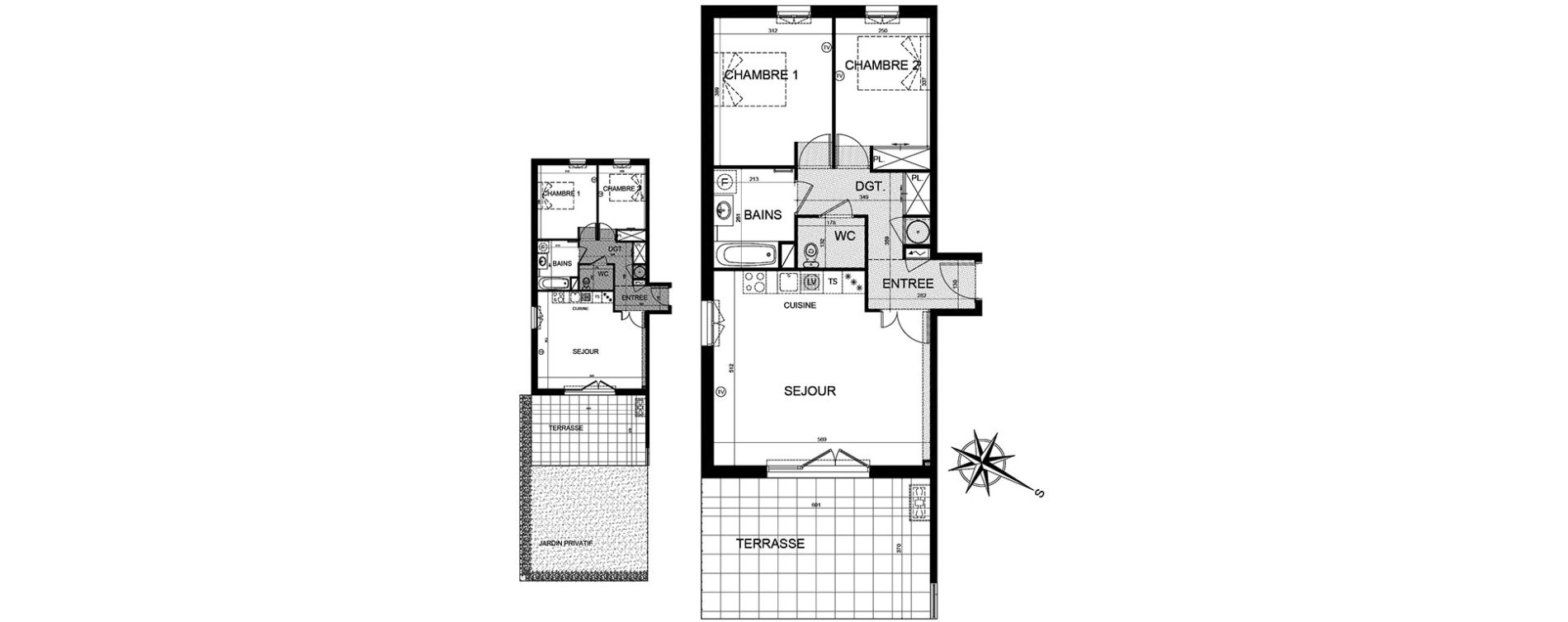 Appartement T3 de 66,16 m2 &agrave; Puget-Sur-Argens Centre