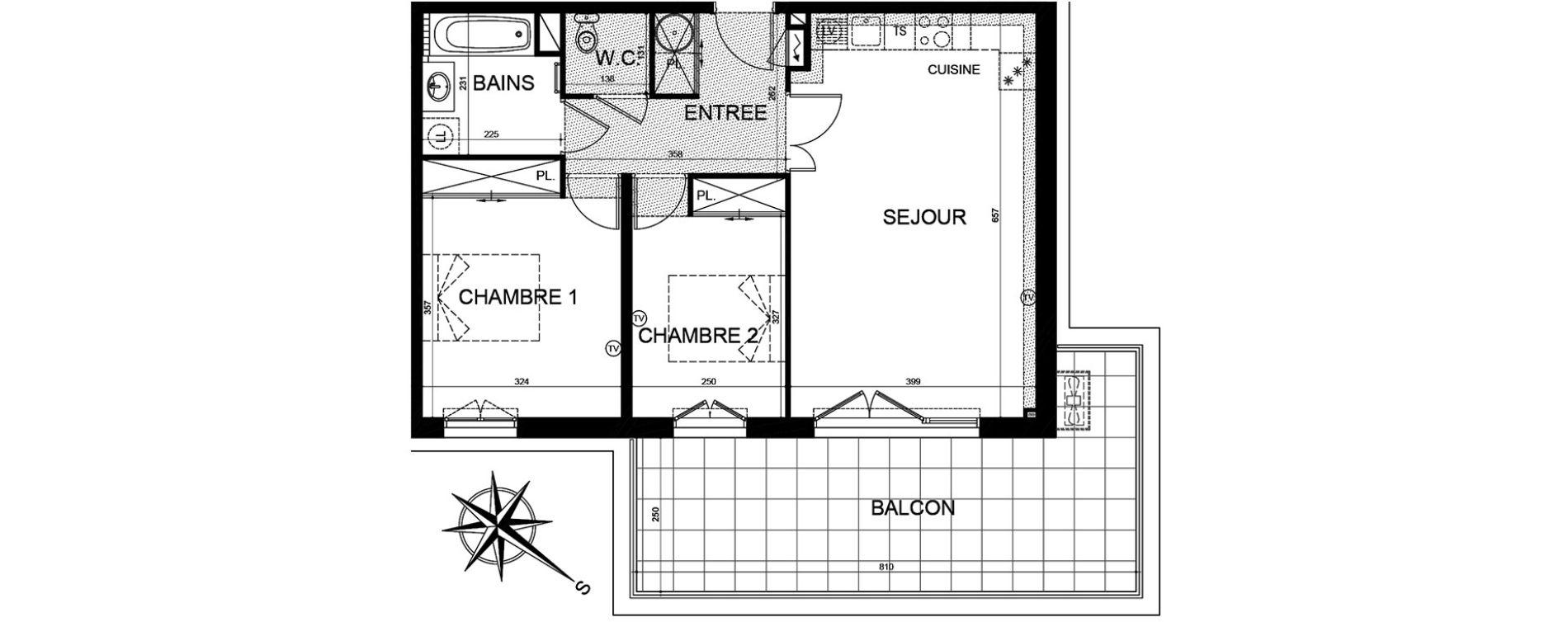 Appartement T3 de 62,81 m2 &agrave; Puget-Sur-Argens Centre