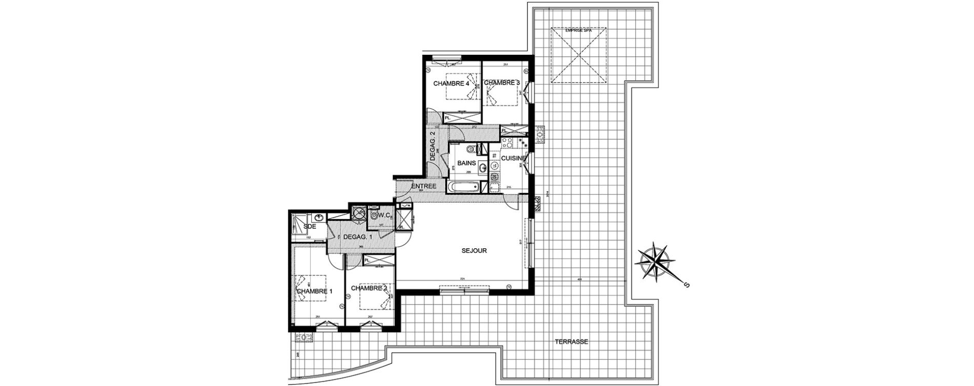 Appartement T5 de 110,62 m2 &agrave; Puget-Sur-Argens Centre