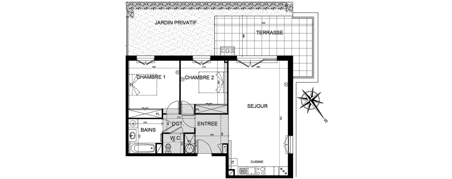 Appartement T3 de 69,96 m2 &agrave; Puget-Sur-Argens Centre