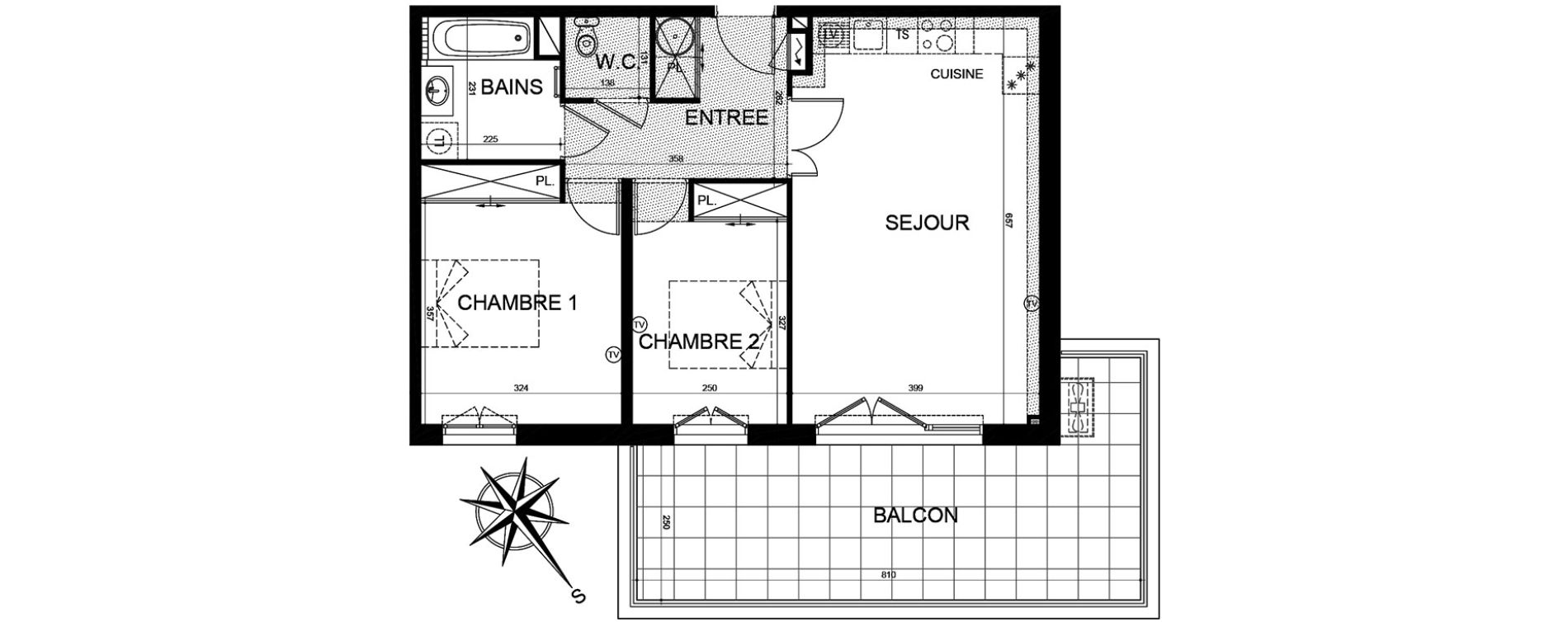 Appartement T3 de 62,81 m2 &agrave; Puget-Sur-Argens Centre