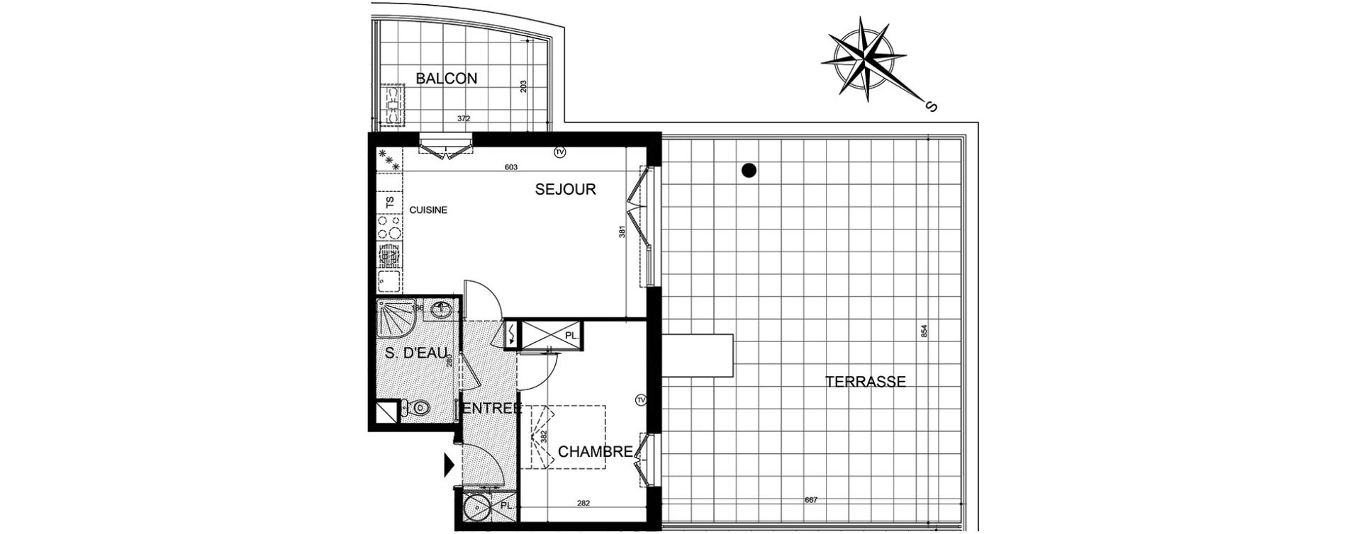 Appartement T2 de 44,73 m2 &agrave; Puget-Sur-Argens Centre