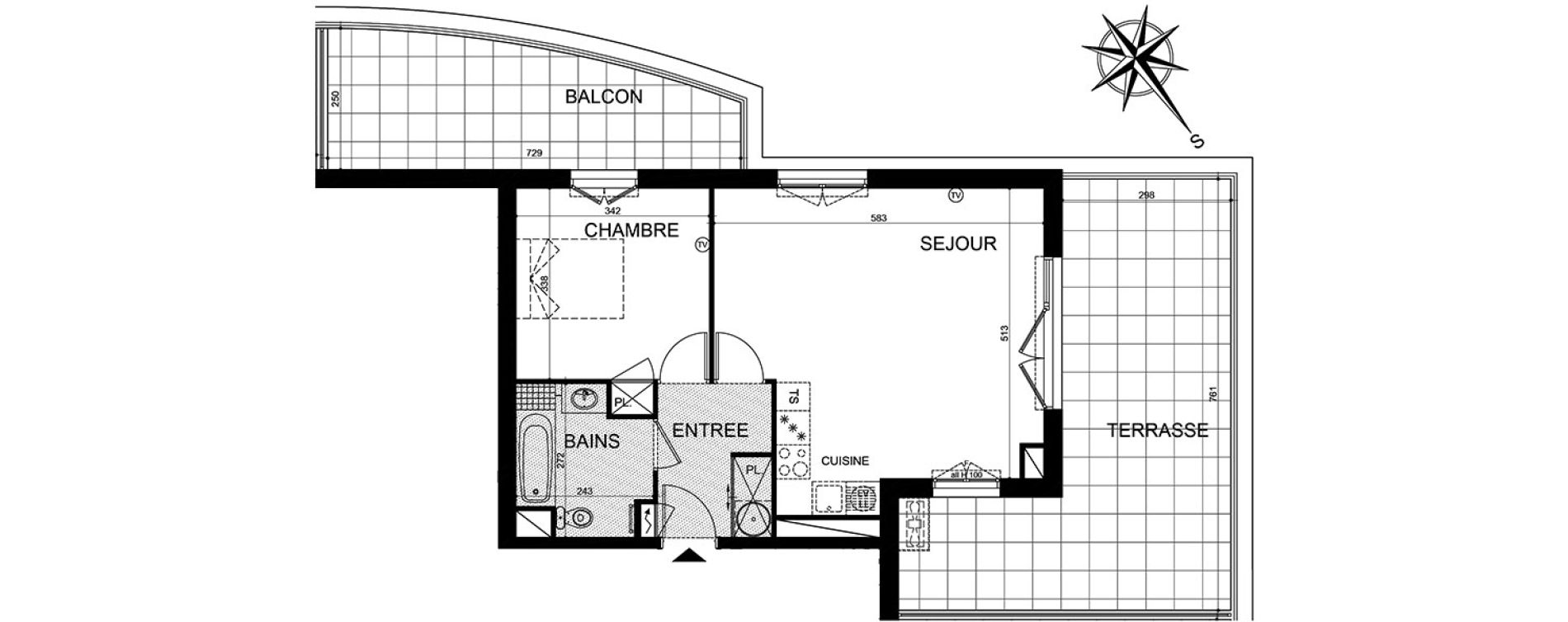 Appartement T2 de 51,88 m2 &agrave; Puget-Sur-Argens Centre