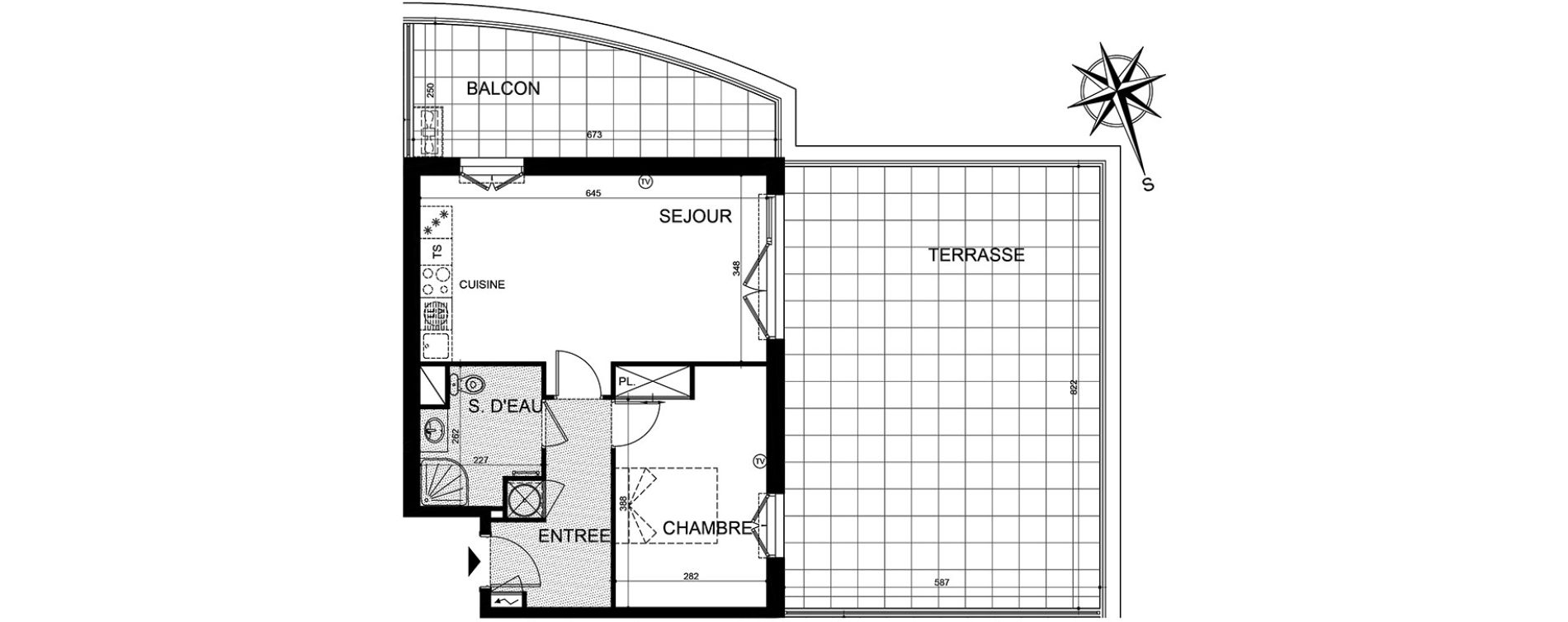 Appartement T2 de 47,63 m2 &agrave; Puget-Sur-Argens Centre