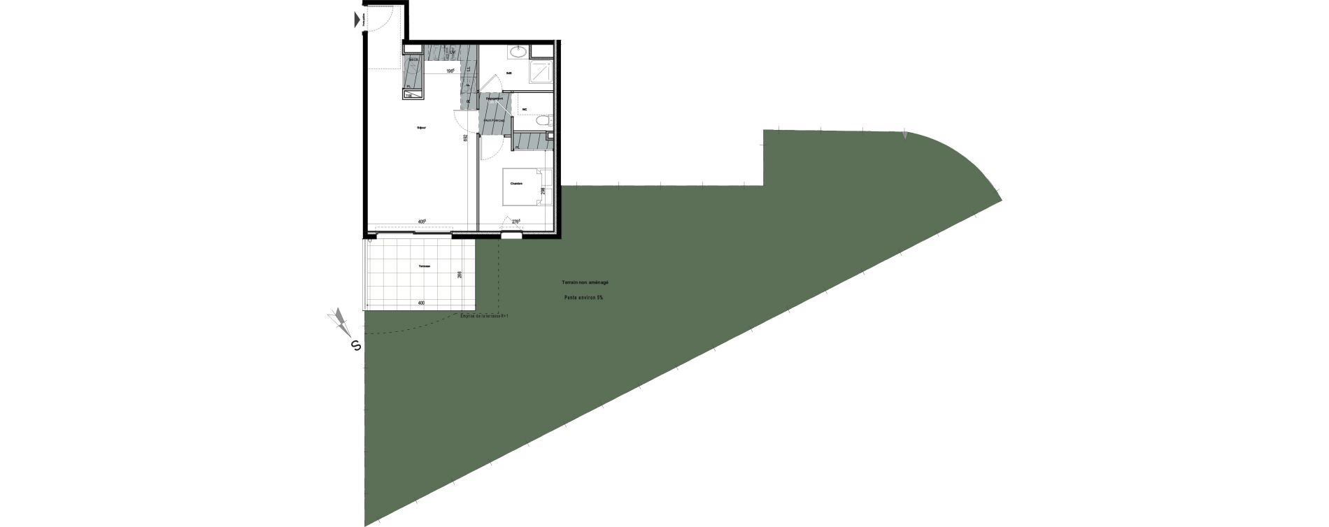 Appartement T2 de 48,88 m2 &agrave; Puget-Sur-Argens Centre