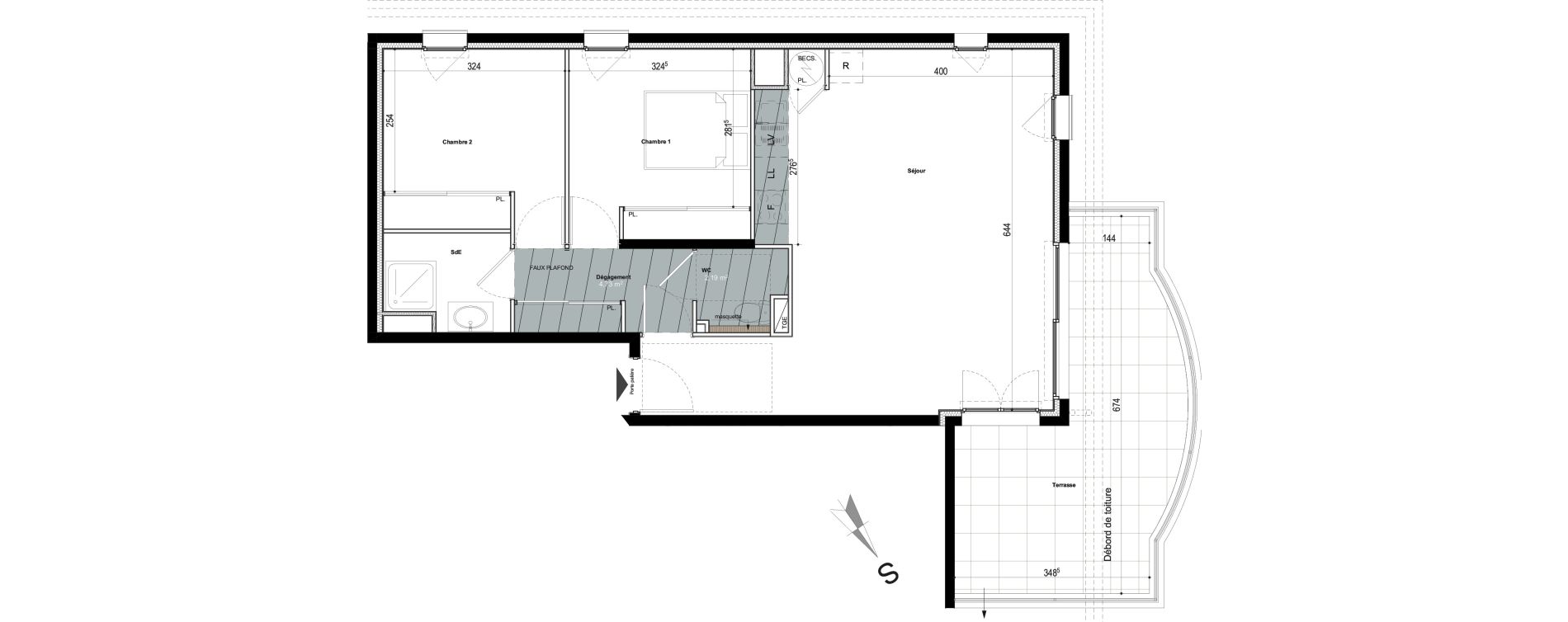 Appartement T3 de 70,27 m2 &agrave; Puget-Sur-Argens Centre