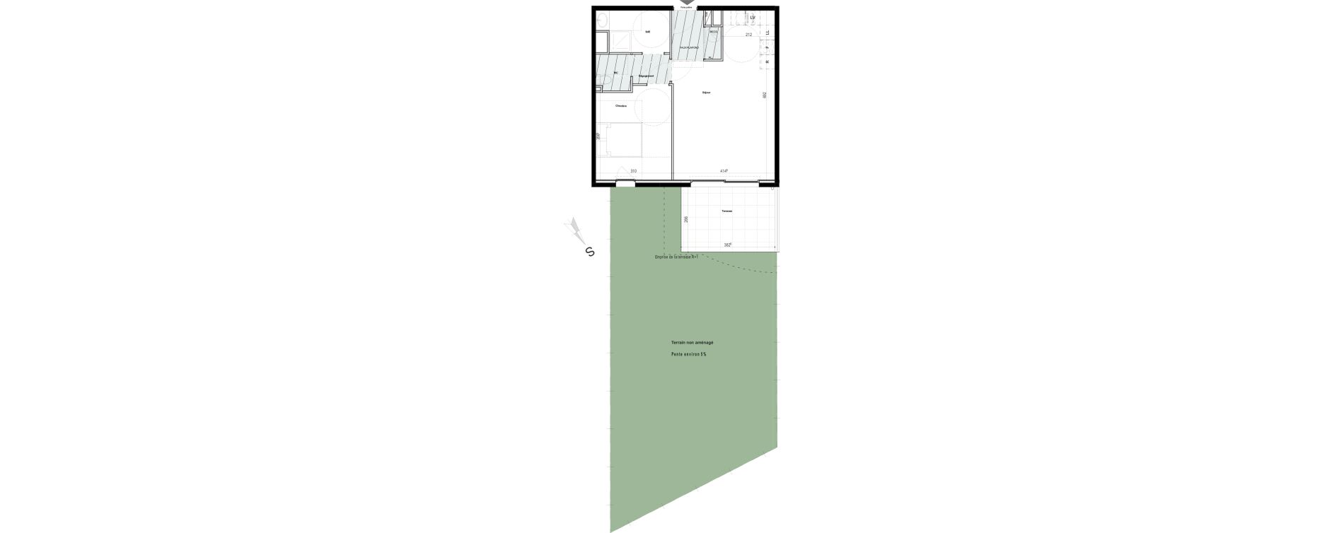 Appartement T2 de 49,84 m2 &agrave; Puget-Sur-Argens Centre