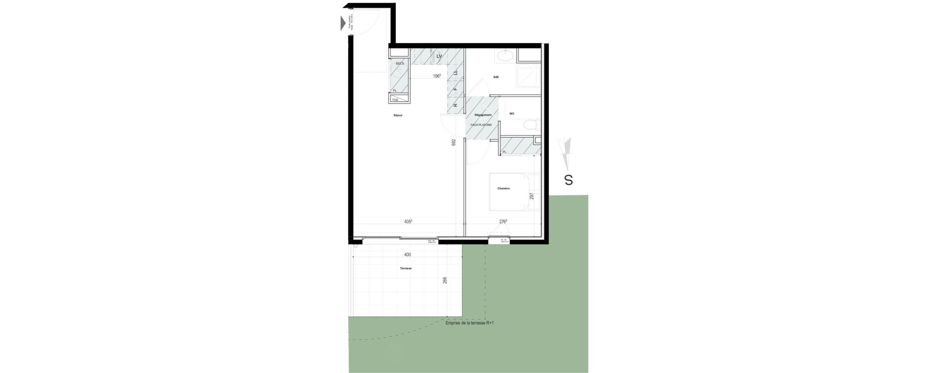 Appartement T2 de 48,88 m2 &agrave; Puget-Sur-Argens Centre