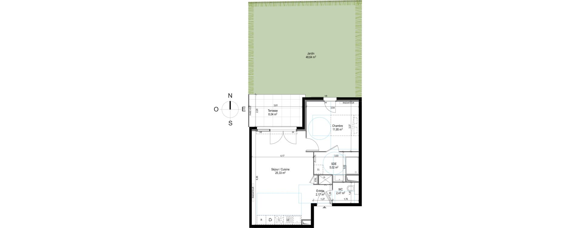 Appartement T2 de 46,94 m2 &agrave; Puget-Sur-Argens Centre